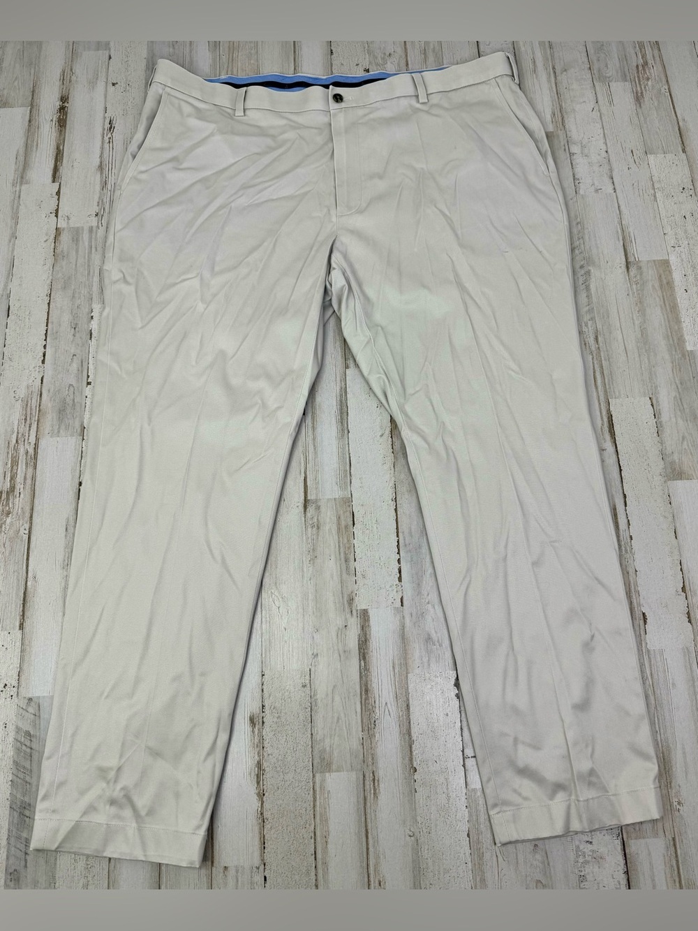Brooks Brothers Advantage Chino Milano Pleated Khaki Pants Mens 44x30 Beige